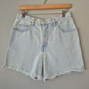 Guess Distressed Denim High Rise VTG 90s Cut Off Jean Shorts Womens 12 Inseam 3